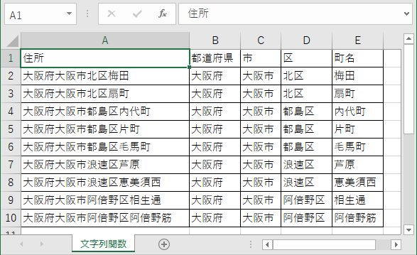 エクセルの関数で文字列を自由自在に分割 Left関数 Mid関数 Right関数 Len関数 Find関数 365 19 16 13 10 07対応 リーダーの独り言